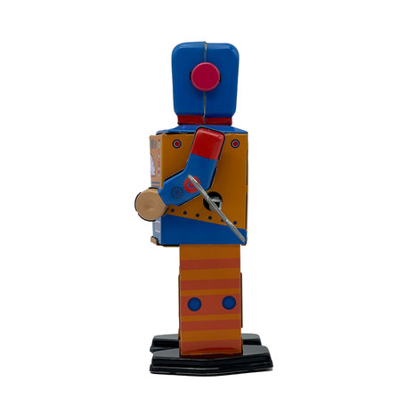 Mr en Mrs Tin, blikken robot met sleutel, Engine Bot