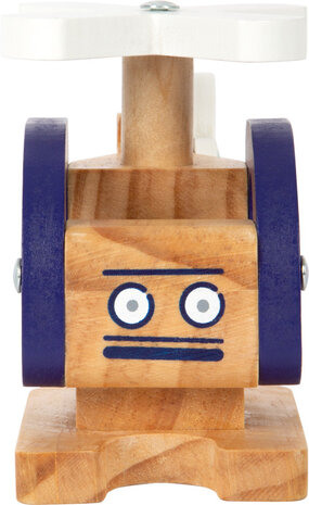 Small foot helikopter van hout