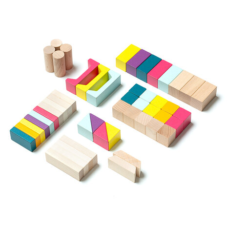 Cubika houten blokken  (50)
