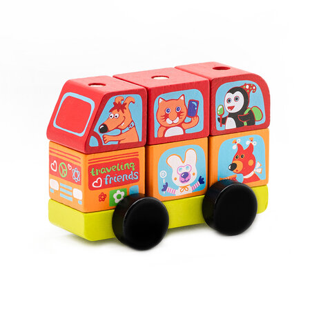 Cubika vrolijke dierenbus puzzel