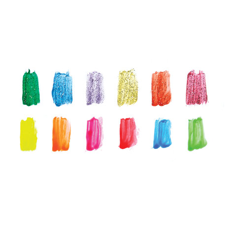 Ooly – Verfsetje met penseel Neon en glitter