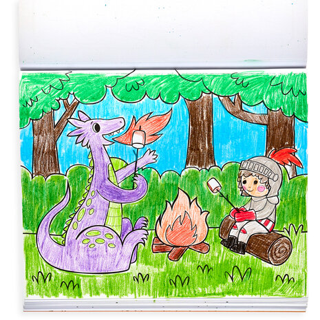 Ooly – Colorin Book – Knights & Dragons