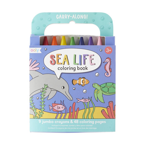 Ooly – meeneem kleurboek met waskrijtjes zeeleven