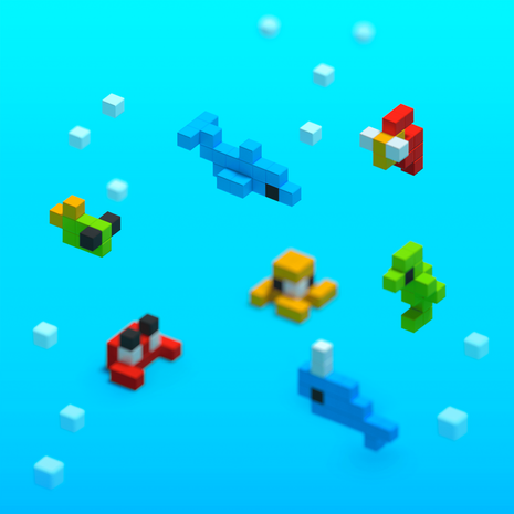 Pixio 75 blokjes oceaan