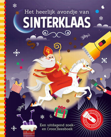 Zaklampboek- Het heerlijk avondje van Sinterklaas