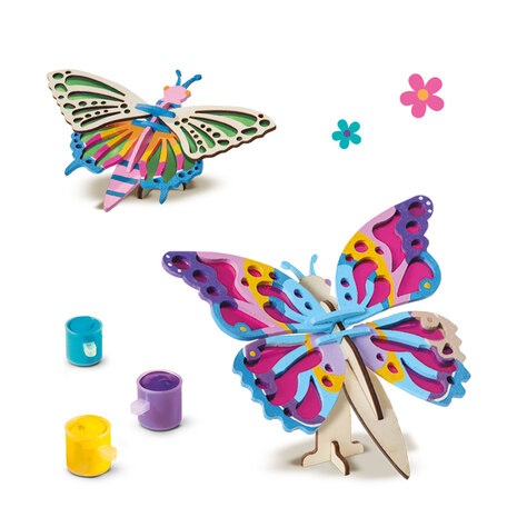 SES Creative Houten vlinders versieren - Inspired by nature