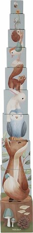 Little Dutch stapeltoren blauw ( Forest Friends )