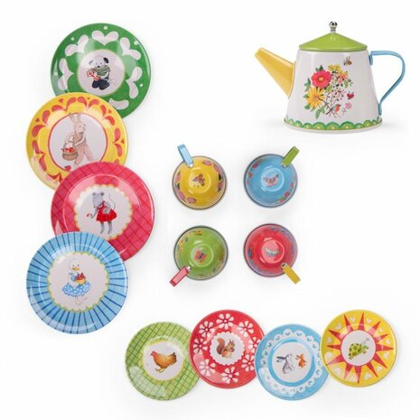 Moulin Roty - Metalen thee set La Grande Famille