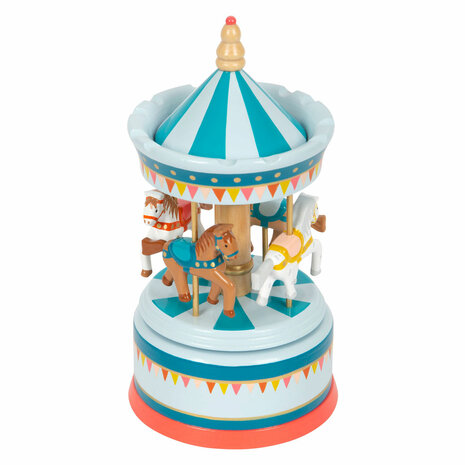 Small Foot speeldoos Houten Muziekdoos Draaimolen