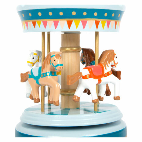 Small Foot speeldoos Houten Muziekdoos Draaimolen