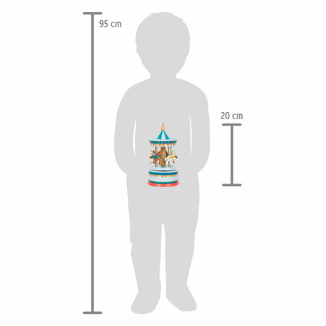 Small Foot speeldoos Houten Muziekdoos Draaimolen