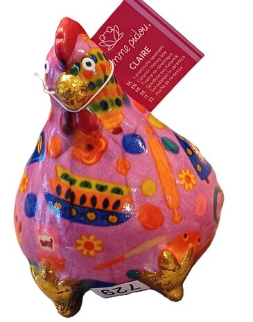 Pomme Pidou spaarpot  Claire kipje Small