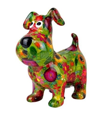 Pomme Pidou spaarpot  Hugo hond standaard